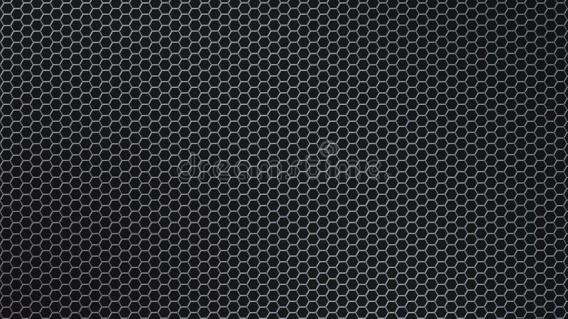 Fileu hexagonal strălucitor și strălucitor, cu fond negru royalty free stock images