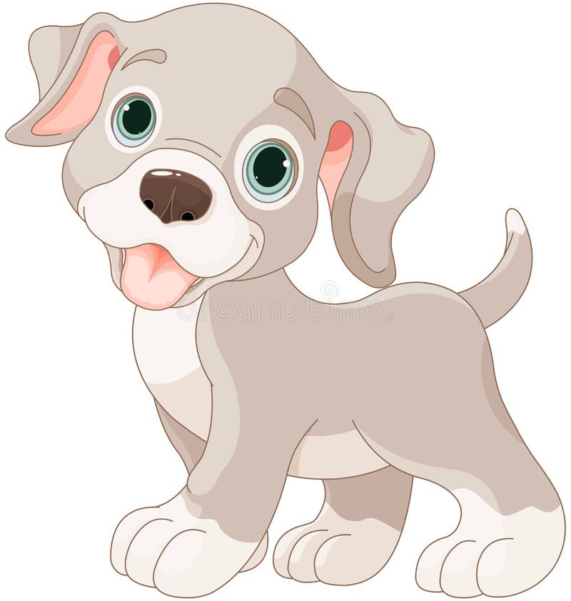 Filhote de cachorro bonito ilustração do vetor Filhote de cachorro bonito ilustração do vetor