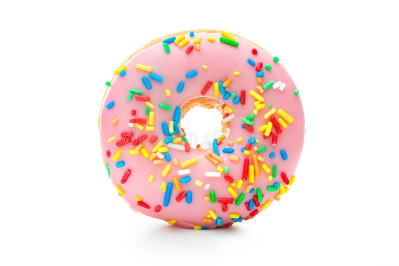 Delicioso donut com confeitos fotografia de stock royalty free