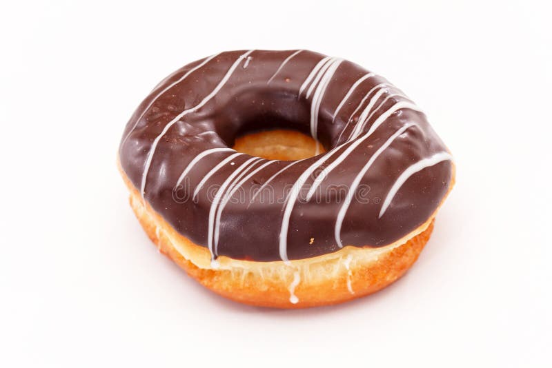 Rosquinhas isoladas sobre fundo branco imagens de stock