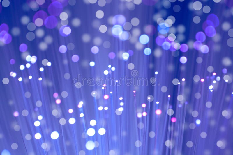 Fili leggeri a fibra ottica blu