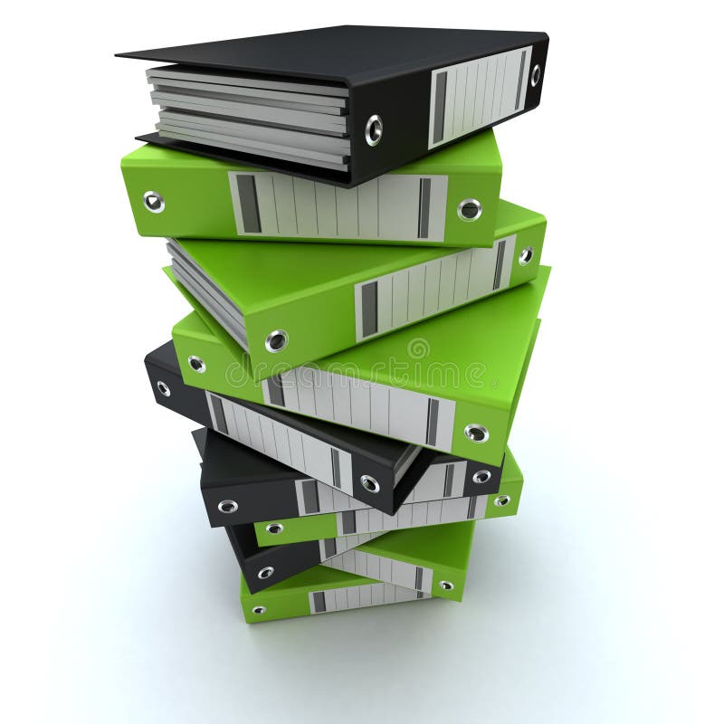 Filing, organizing archives stock photos