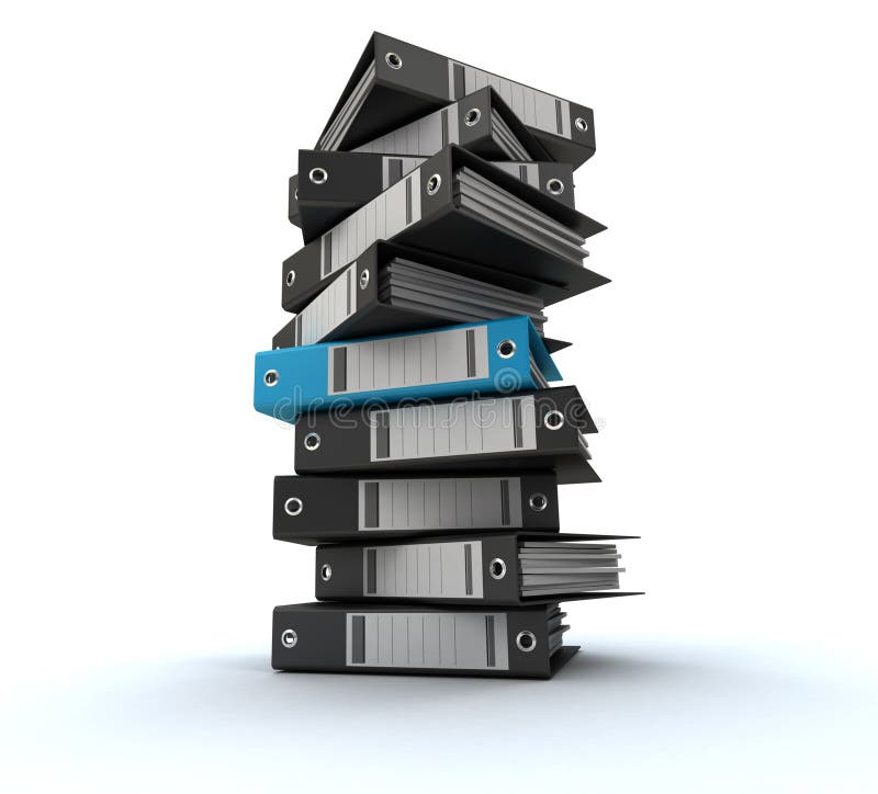 Filing, organizing archives stock photos