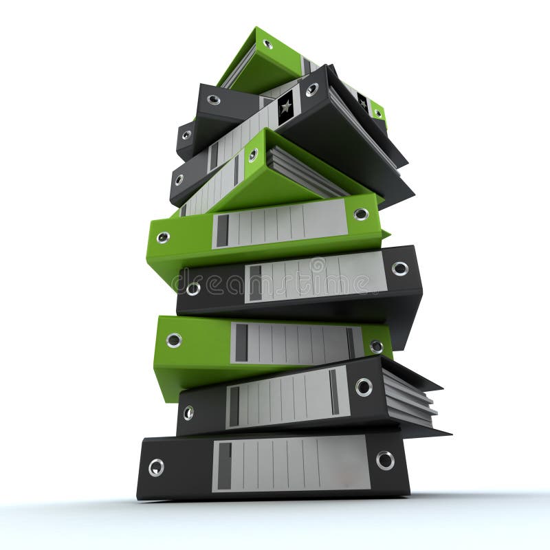 Filing, organizing archives royalty free stock photography