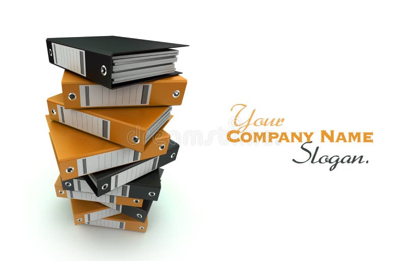 Filing, organizing archives vector illustration