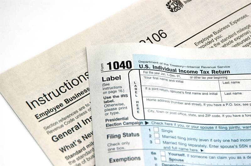 Filing tax royalty free stock image