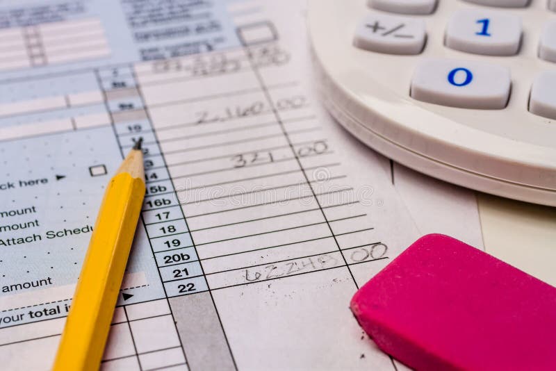 Filing Taxes and Tax Forms stock photo. Image of capital 38796168