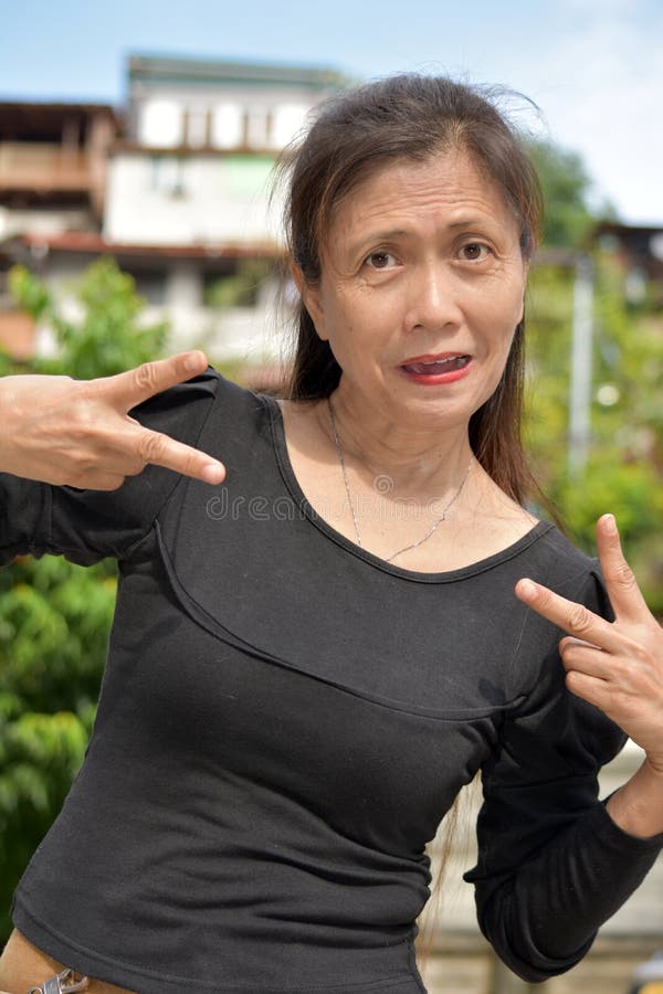 Filipina Female Senior Granny Stockbild Bild Von Erregen