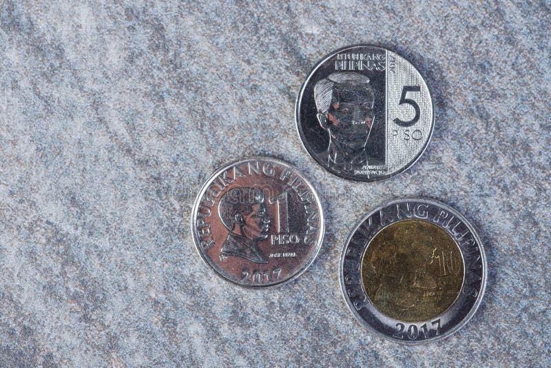 Filipińczyk monety waluta zdjęcia stock Filipińczyk monety waluta zdjęcia stock