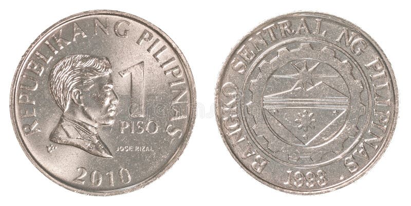 1 Filipińskiego peso moneta zdjęcia stock 1 Filipińskiego peso moneta zdjęcia stock