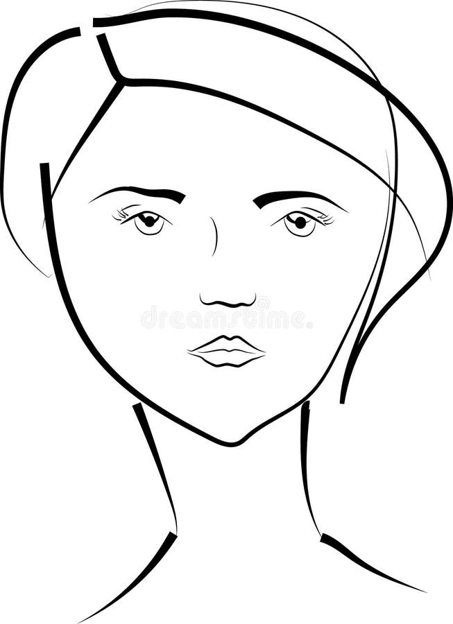  Fille illustration libre de droits