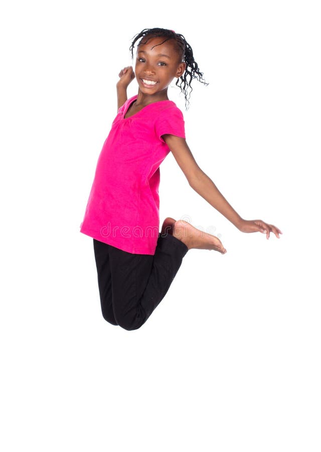 Mignonne petite fille africaine photographie stock libre de droits