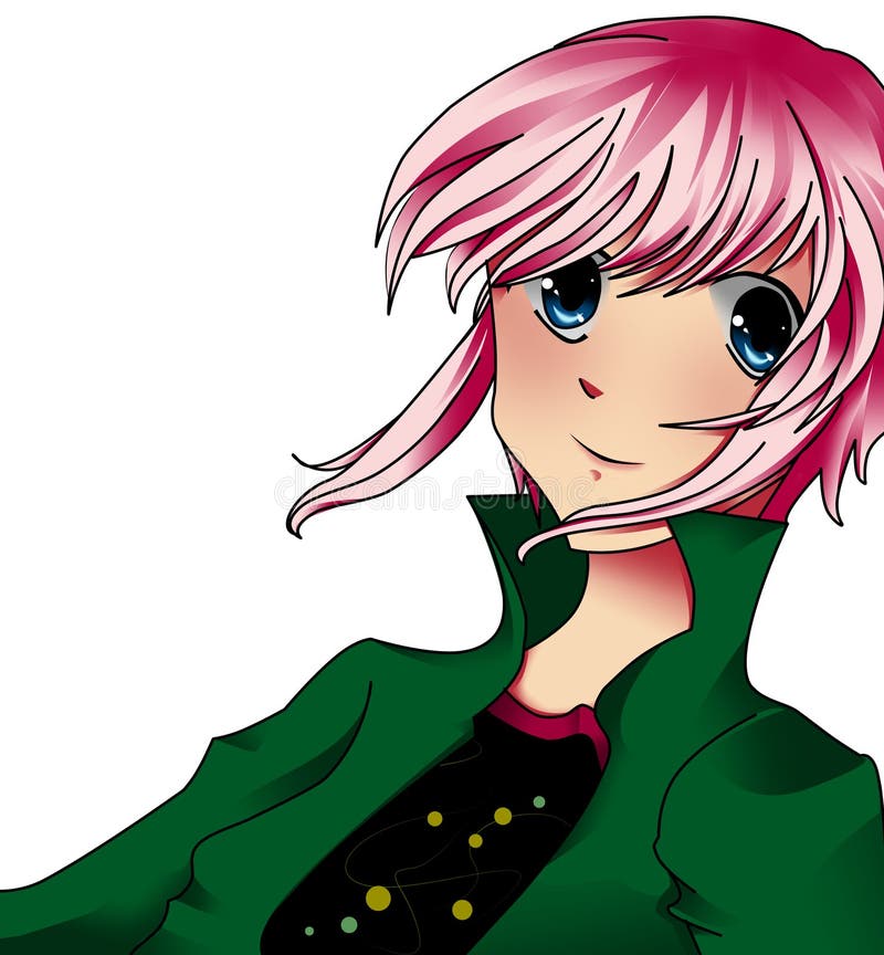 Fille d'Anime illustration stock Fille d'Anime illustration stock