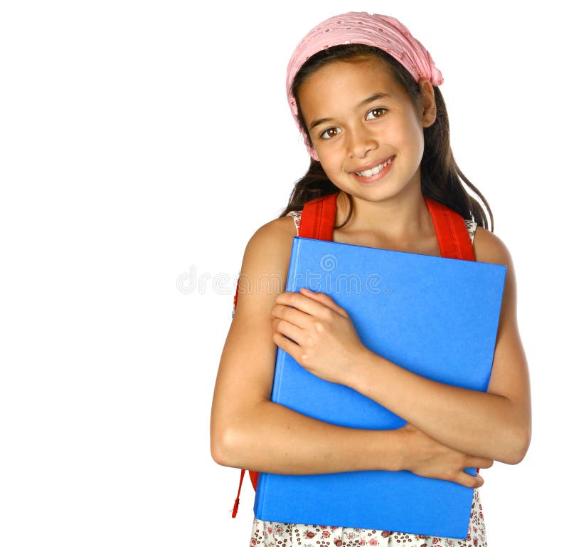 Fille d'école d'appartenance ethnique de mélange photos stock Fille d'école d'appartenance ethnique de mélange photos stock