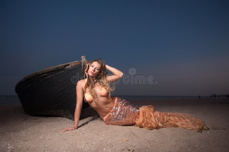 Fille de sirène photographie stock Fille de sirène photographie stock