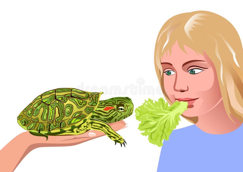 Fille et tortue Fille et tortue