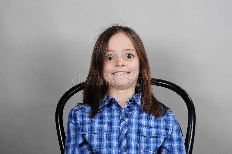 Fille folle photo libre de droits Fille folle photo libre de droits