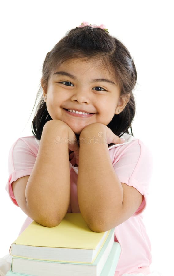 Fille indienne mignonne photographie stock libre de droits Fille indienne mignonne photographie stock libre de droits