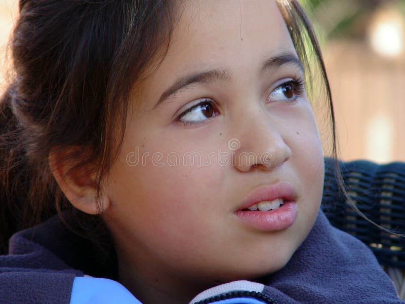 Jolie Fille De 6 Ans Dans Des Tresses De Brunette Image stock - Image du  blanc, beau: 11781641