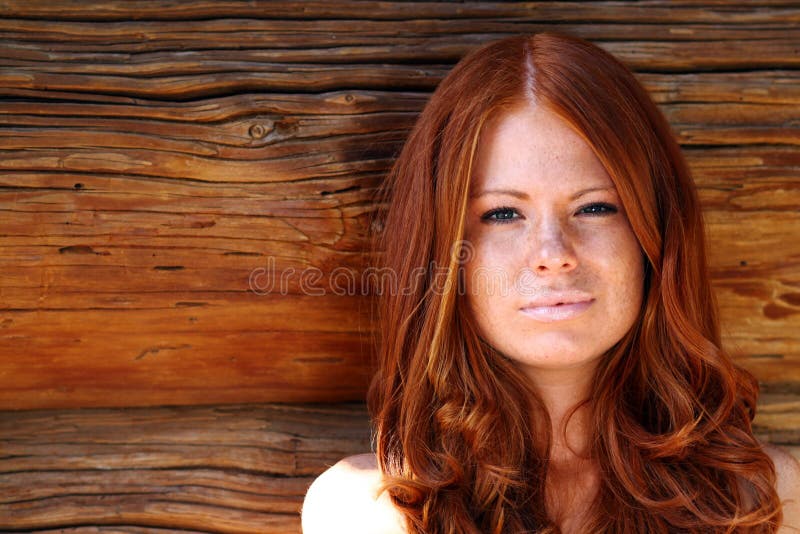 Fille Red-haired images libres de droits Fille Red-haired images libres de droits