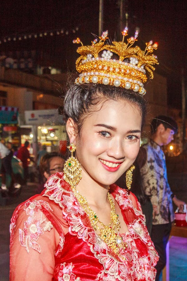 Fille thaïlandaise dans traditionnel photos stock Fille thaïlandaise dans traditionnel photos stock