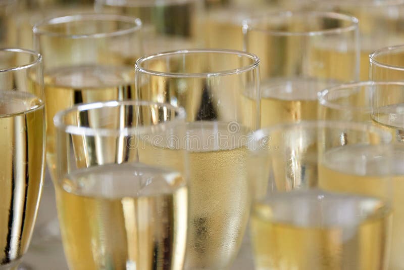 Filled champagne glasses stock photo. Image of event 87788442