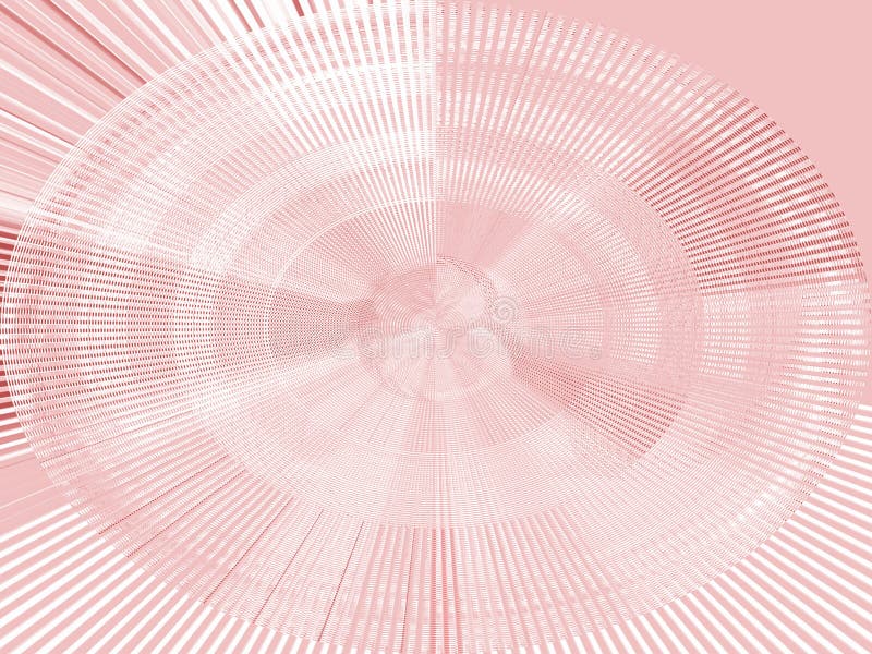 Filled Circle with speed waves, fine mesh grid texture. unique. abstract net ring. in pink and white. stripe background. wireframe.