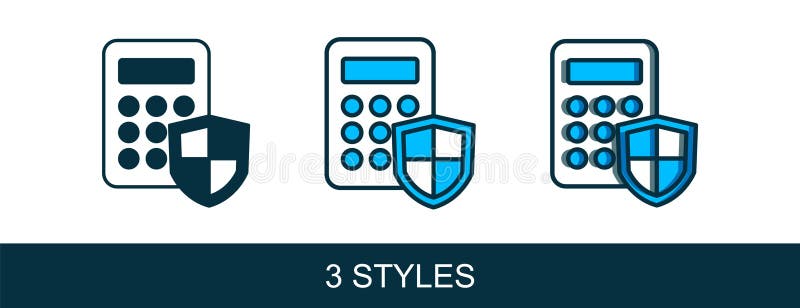 Filled outline Security system control panel with display icon isolated on white background. Keypad of security system vector illustration
