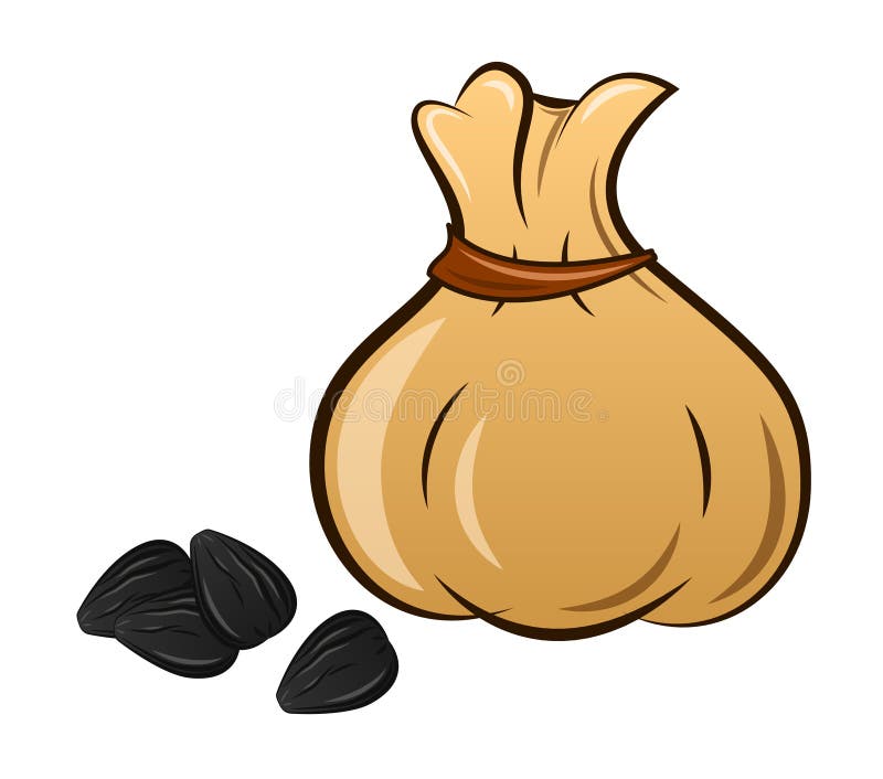 A bag of seeds stock vector. Illustration of cultivated 20929437