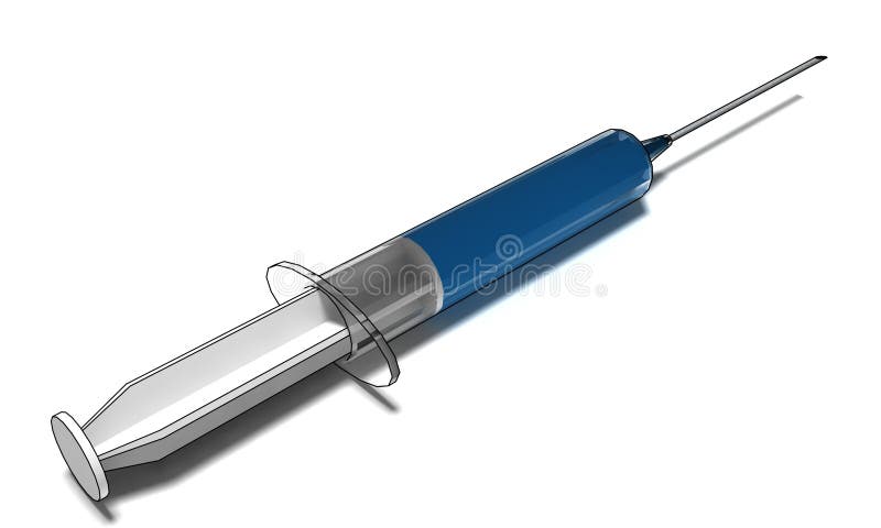Filled syringe