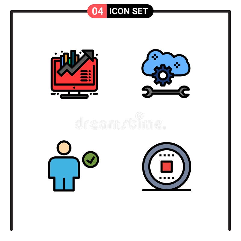 Avatar Vector Market Fill icon