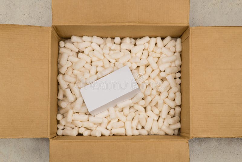 Filler for packaging stock image. Image of container 233134613