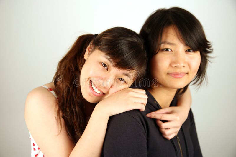 Filles Chinoises Asiatiques Douces Photo Stock Image Du Couleurs