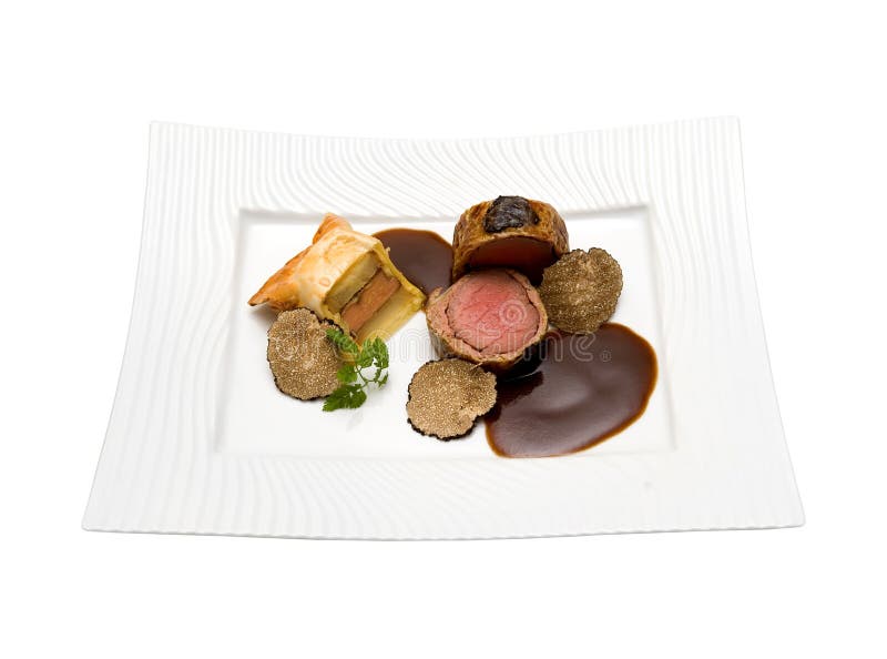 Fillet of veal stock photo. Image of gravy, cooked, leaf 14969394