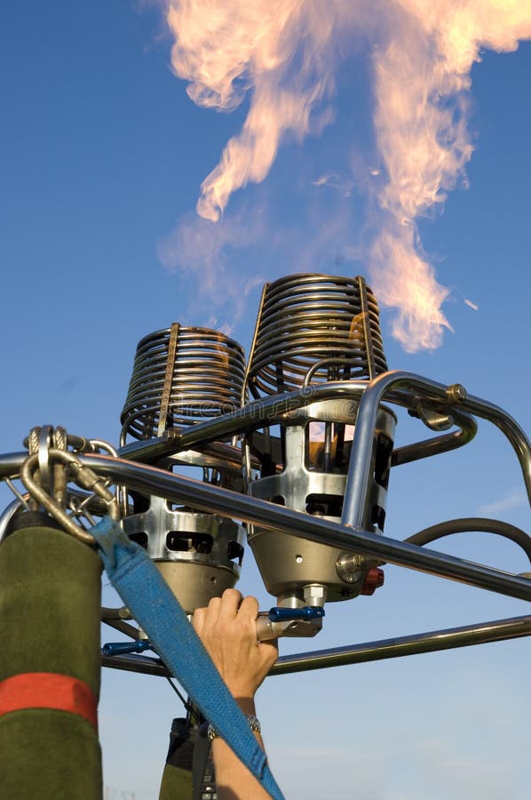 Filling up hot air balloon stock photo. Image of cyan 10389972