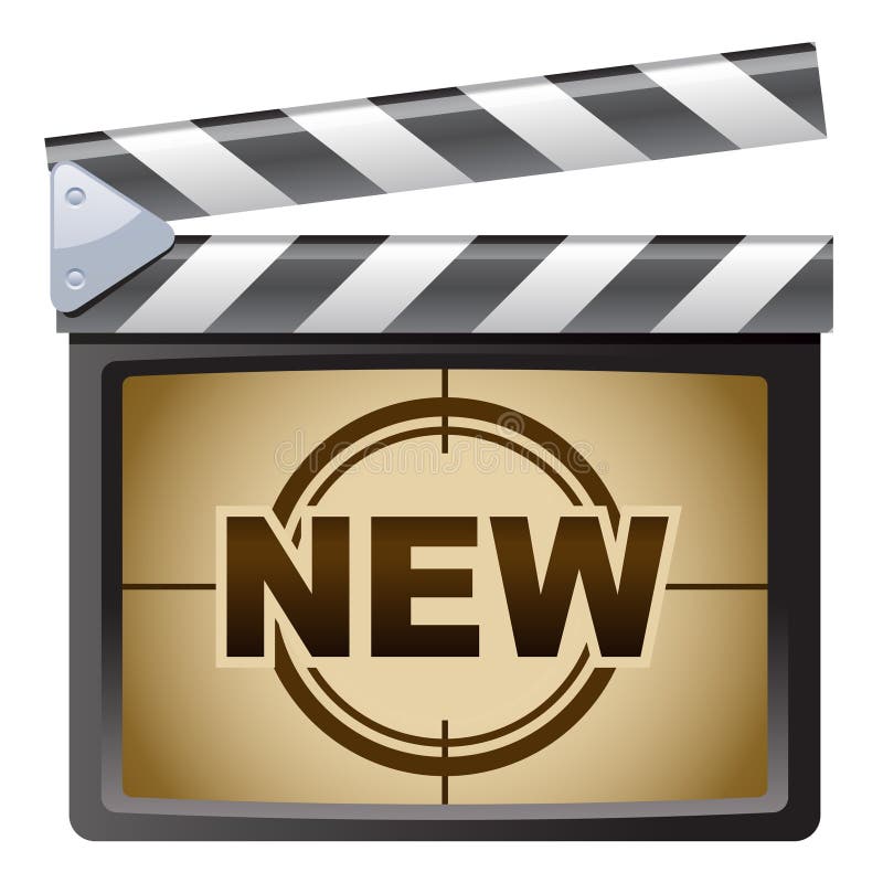 Film Clapboard. New royalty free illustration