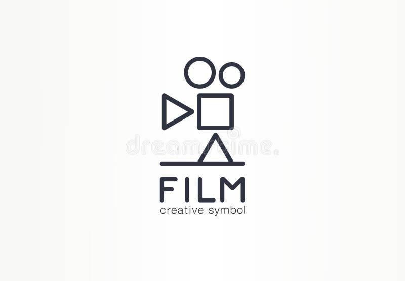Film, concetto creativo di simbolo dell'industria cinematografica Gioco, fermata, tasto pausa, logo di affari dell'estratto del c illustrazione di stock Film, concetto creativo di simbolo dell'industria cinematografica Gioco, fermata, tasto pausa, logo di affari dell'estratto del c illustrazione di stock