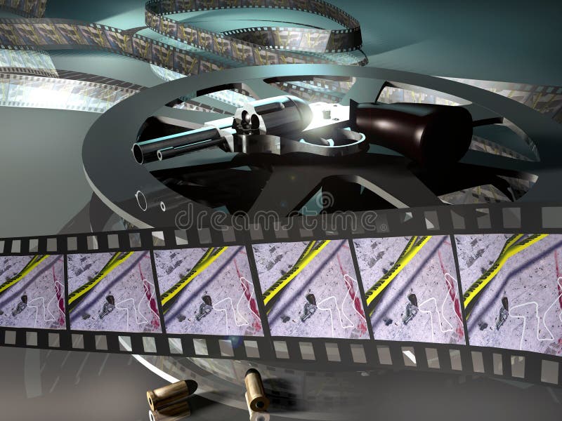 Film de récit à suspense illustration libre de droits Film de récit à suspense illustration libre de droits