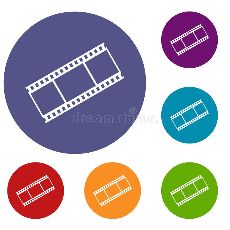 Circle film frames stock vector. Illustration of picture - 20249326