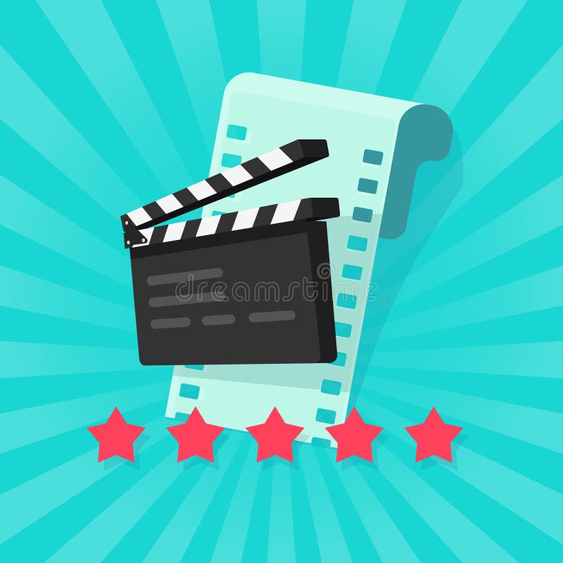 Film or Movie Cinematography Rating or Review Vector Illustration Flat Cartoon, Rate Stars with Film Strip and Clapper Stock Vector - Illustration of isolated, clapboard: 170697883 Film or Movie Cinematography Rating or Review Vector Illustration Flat Cartoon, Rate Stars with Film Strip and Clapper Stock Vector - Illustration of isolated, clapboard: 170697883