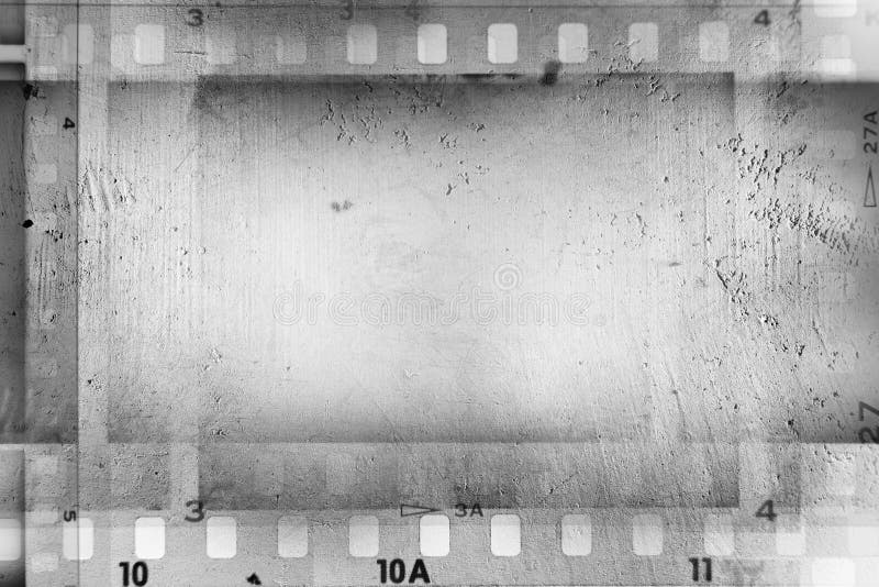 Strip of 35mm Film, Monochrome Negatives Stock Image Image of