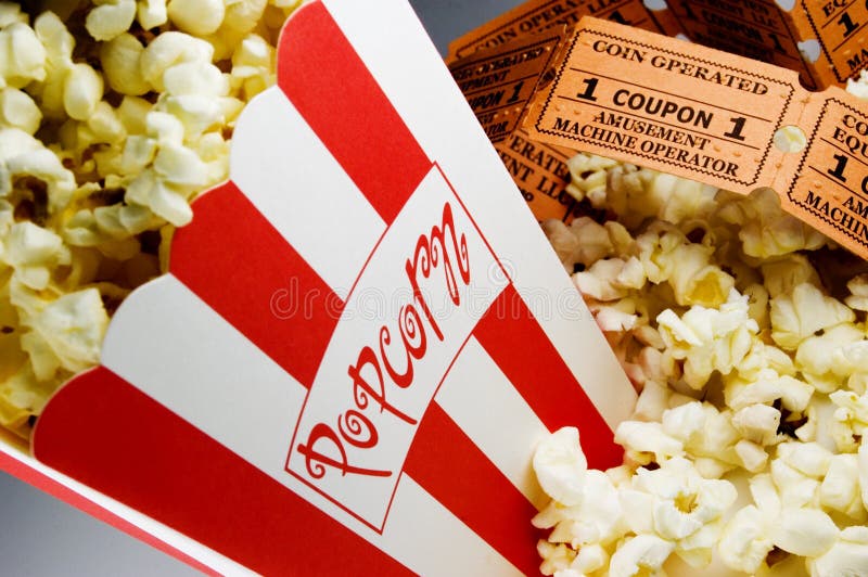 FilmPopcorn stockbild. Bild von freizeit, filme, unterhaltung 1836045