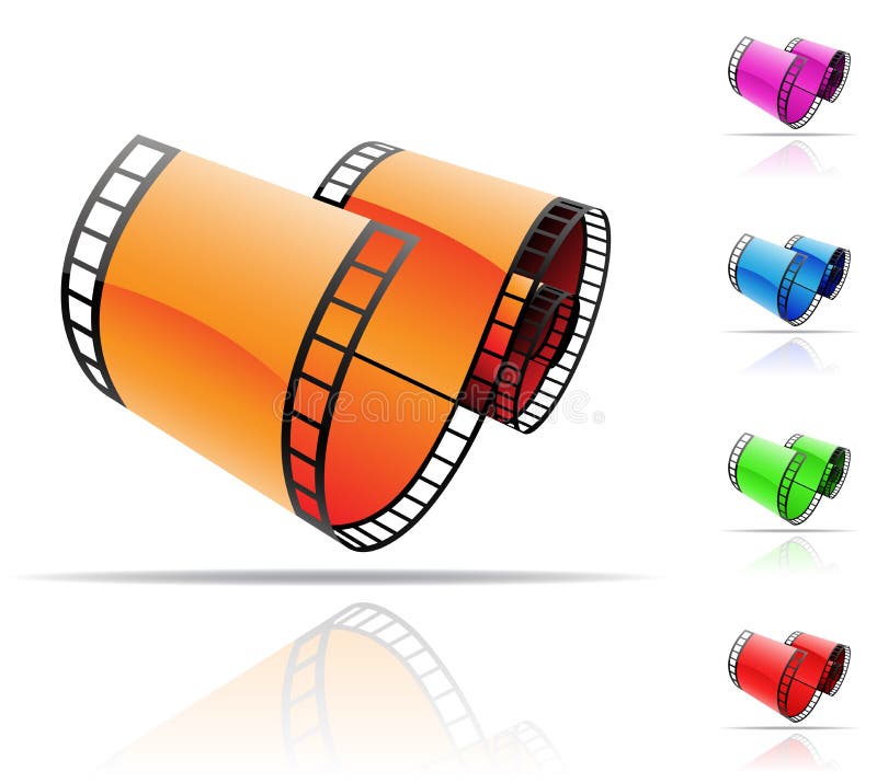 Film reel stock illustration Film reel stock illustration