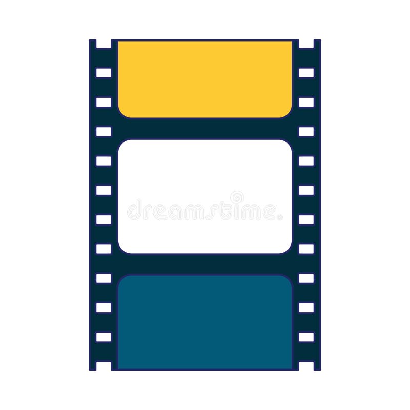 Film rolki rocznika symbol ilustracji