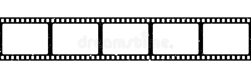 Film Strip Old Effect Camera Roll On White Backdrop Film Frame