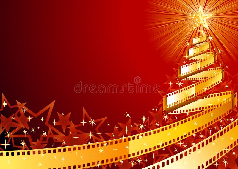 Film strip pine tree stock illustration Film strip pine tree stock illustration