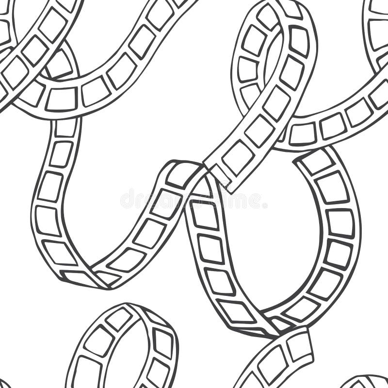 Film Reel Doodle Style Stock Illustrations 269 Film Reel Doodle Style