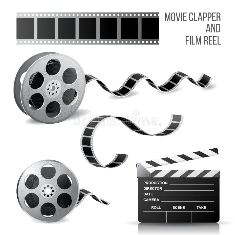 Filmclapper- och filmrulle