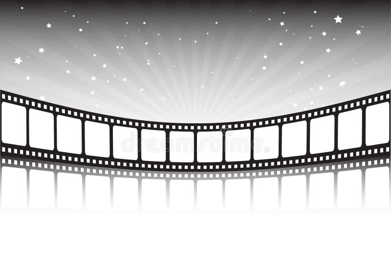 Filmstreifen Wellenartig Bewogen Vektor Abbildung