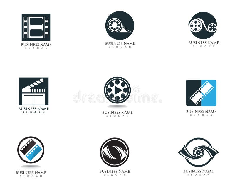 Film Logo and Symbols Vector Template Stock Vector - Illustration of ...